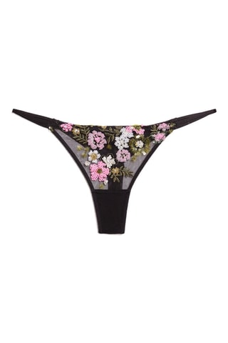 Tanga Perle - Nero