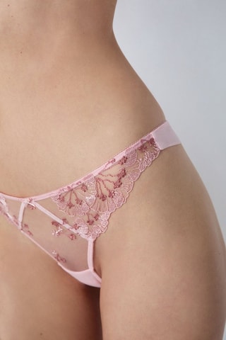 Tanga Flowers - Rosa cipria