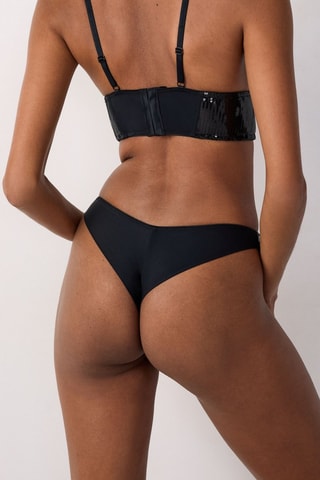 Tanga Scintillante - Nero
