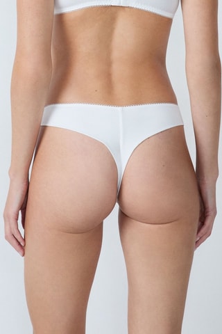 Tanga Cœur - Ecrù