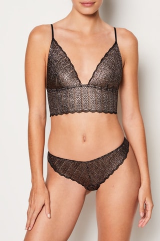 Bralette Illusions - Marrone e nero