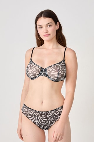 Soutien-gorge Pelage - Noir et blanc