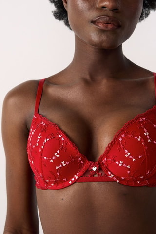Reggiseno push-up Conquette - Rosso