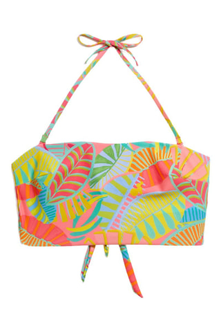 Reggiseno bikini Peachy - Corallo e giallo