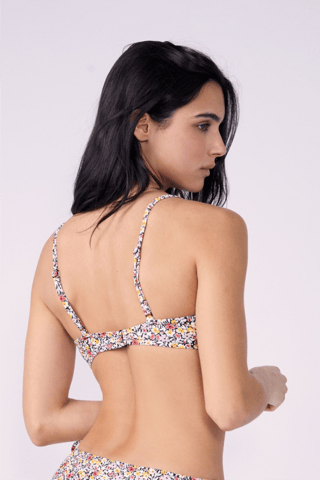 Reggiseno bikini Ventroso - Bianco e giallo