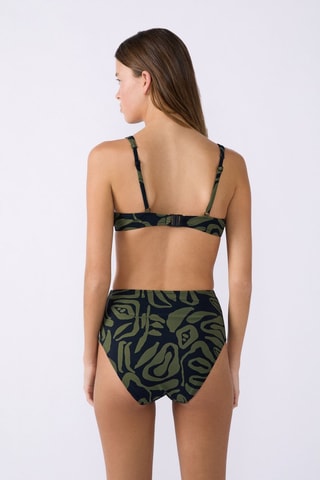Reggiseno bikini Idealista - Verde scuro e nero