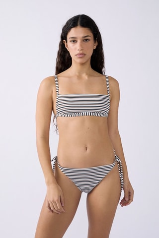 Reggiseno bikini Ajo - Bianco e nero