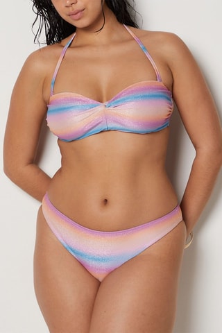 Reggiseno bikini dip and dye - Rosa e celeste