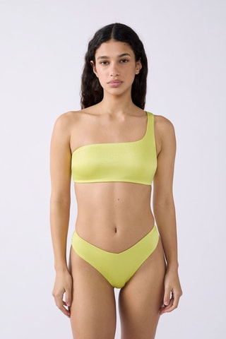 Top asimmetrico Volta - Giallo