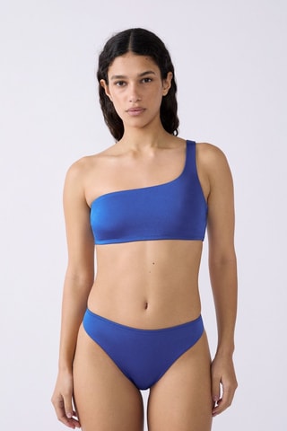 Brassière asymétrique Volta - Bleu nuit