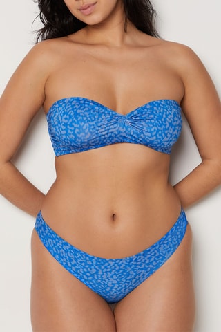 Slip bikini - Blu-verde