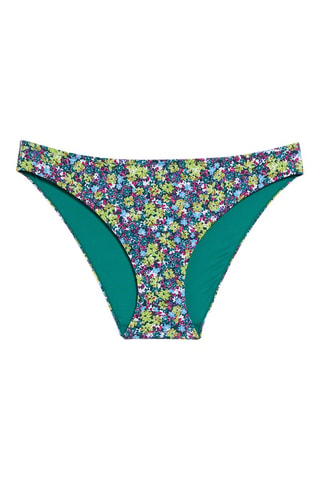 Slip bikini - Verde e bianco