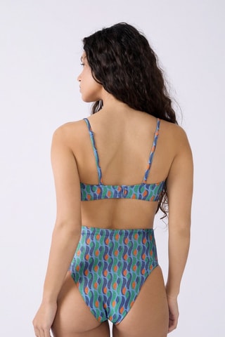 Slip bikini a vita alta Sao - Viola