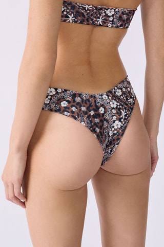 Slip bikini double face Capsule Arizona - Marrone e arancione