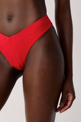 Slip bikini Zagara - Rosso