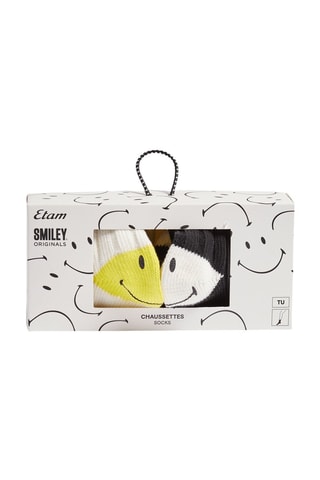 2 paia di calze Aubry - Giallo e nero