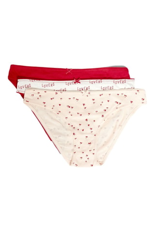 3 slip Jackie - Rosso