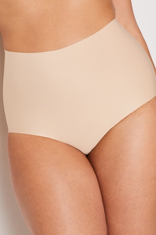 Slip a vita alta Control - Beige
