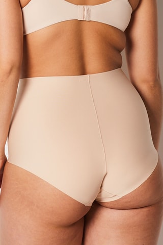Slip a vita alta Control - Beige