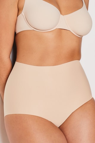 Slip a vita alta Control - Beige