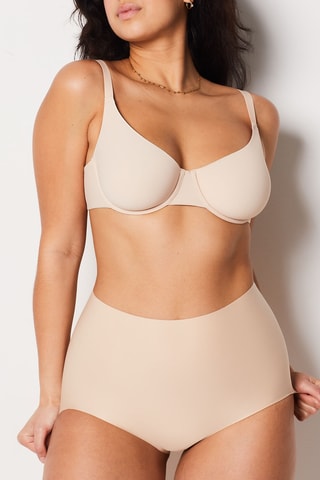Slip a vita alta Control - Beige