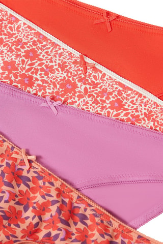 4 slip - Rosso e malva