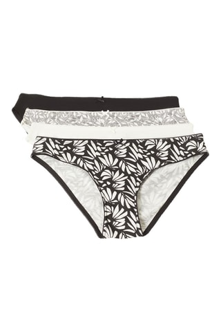 4 slip Selma Black - Nero ed ecrù