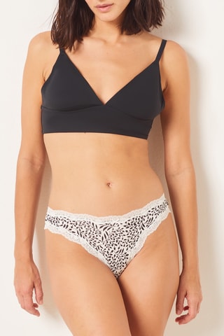 3 culottes Lolla Black - Ecru et noir