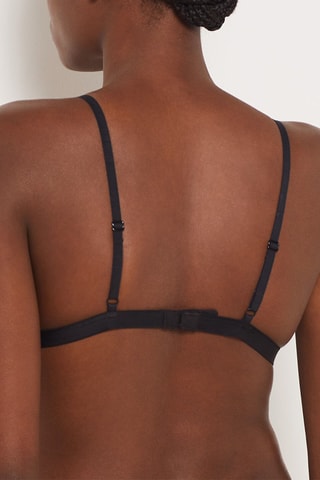 Reggiseno Leop Satin - Marrone e nero - Etam