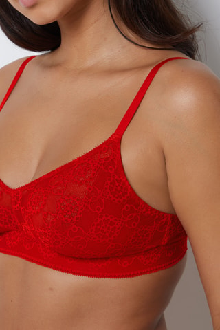 Reggiseno Debby Plus Size - Rosso