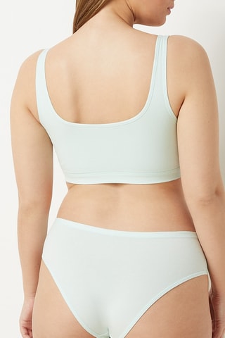 Top Coton 0 - Verde acqua