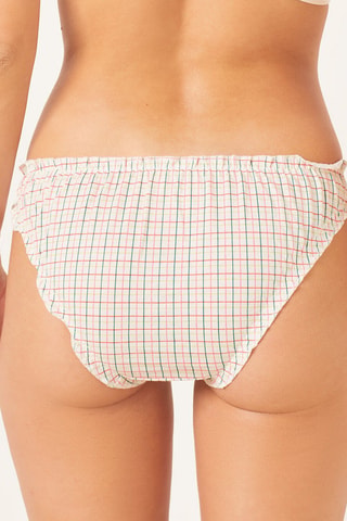 3 slip Bina Pink - Ecrù e fucsia - Etam