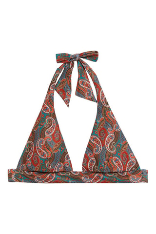 Reggiseno bikini - Cobalto e rosso mattone - Etam