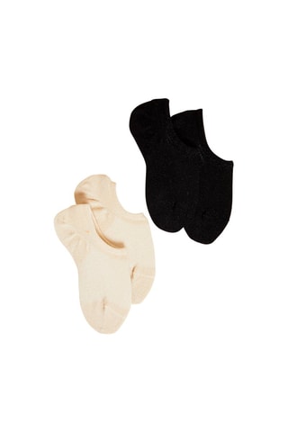 2 paia di calzini Sneaker - Nero