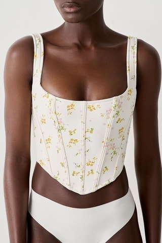 Crop top Bride to be - Bianco e verde