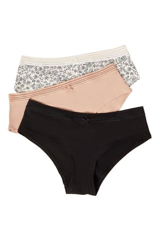 3 culotte Cay - Nero e salmone 