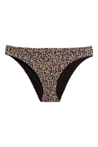 Slip bikini - Marrone e nero