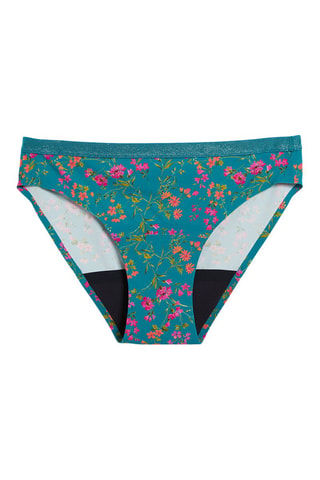 Slip mestruale Aya Print - Flusso medio - Verde scuro 
