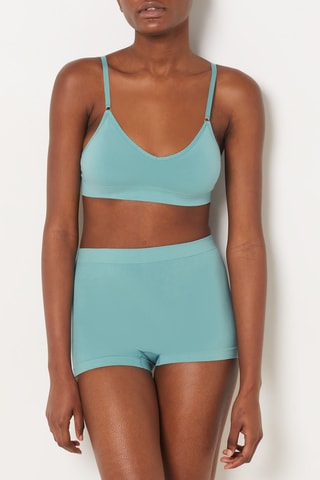 Top push-up Amande - Turchese 