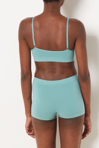 Top push-up Amande - Turchese 