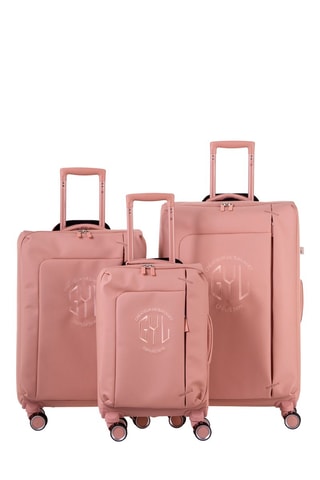 Set van 3 Trolleys (S/M/L) Evasion - 55/65/75 cm - TSA-slot - Roze