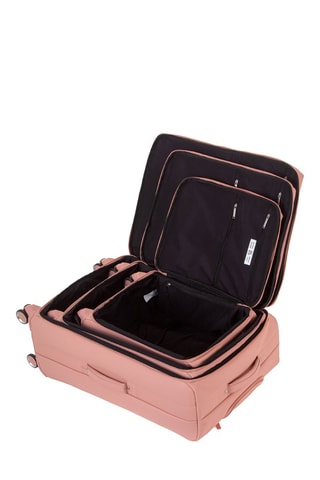 Set van 3 Trolleys (S/M/L) Evasion - 55/65/75 cm - TSA-slot - Roze