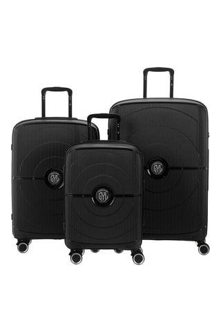 Set 3 valigie Gyl Rigide (S/M/L) - 55/65/75 cm - Nero