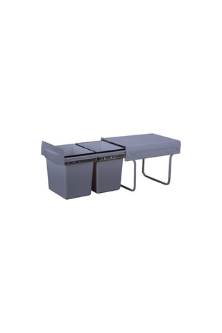 Pattumiera da incasso per cucina Hype - 2 scomparti - 36 l