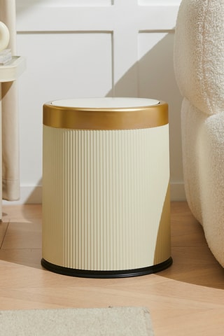 3 pattumiere Push Glint - Beige - 8 l