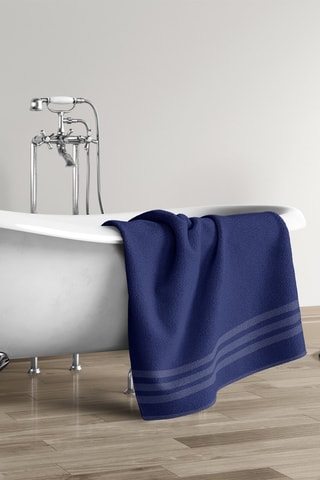 2 toallas de ducha - Azul marino - 70 x 140 cm
