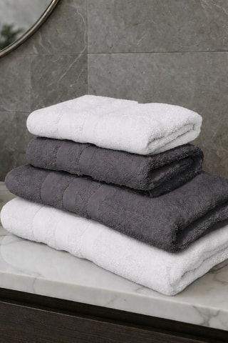 Juegos de toallas - Gris y blanco