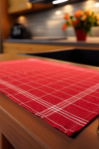 10 paños - Rojo - 50 x 70 cm - Rojo