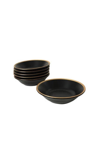 6 platos hondos de cerámica - 18 cm
