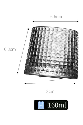 2 vasos de whisky de vidrio de borosilicato Small 8 - 16 cl